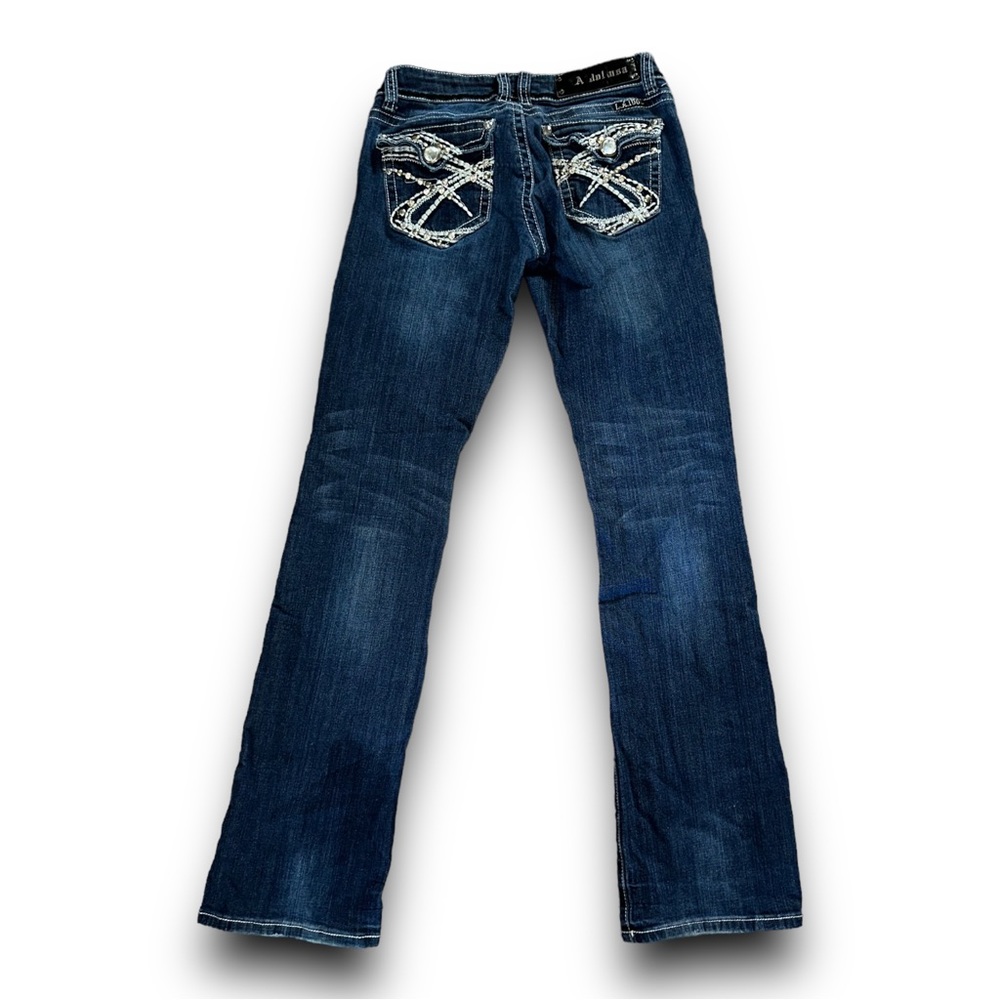 L.A. Idol embellished bootcut jeans Sz. 5 - Picture 2 of 9